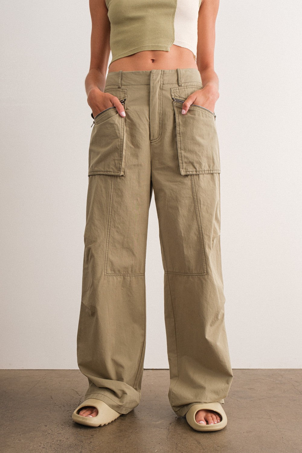 Olive Cargo Pants